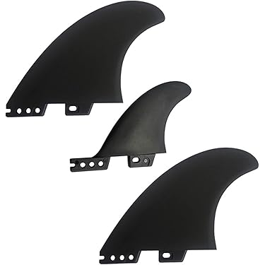 サーフボードフィン 黒/グレー 3枚セット Amazon | 3個/セット 4.5インチサーフFCS ソフトフィン 黒 SUP